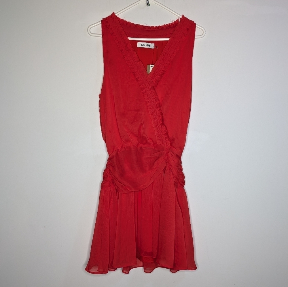 ✨3/$15 NWT Do+Be Red Orange Sleeveless Dress S